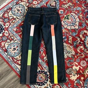 NWOT Still Here NY Rainbow Tate Straight-Leg Jeans SZ 26